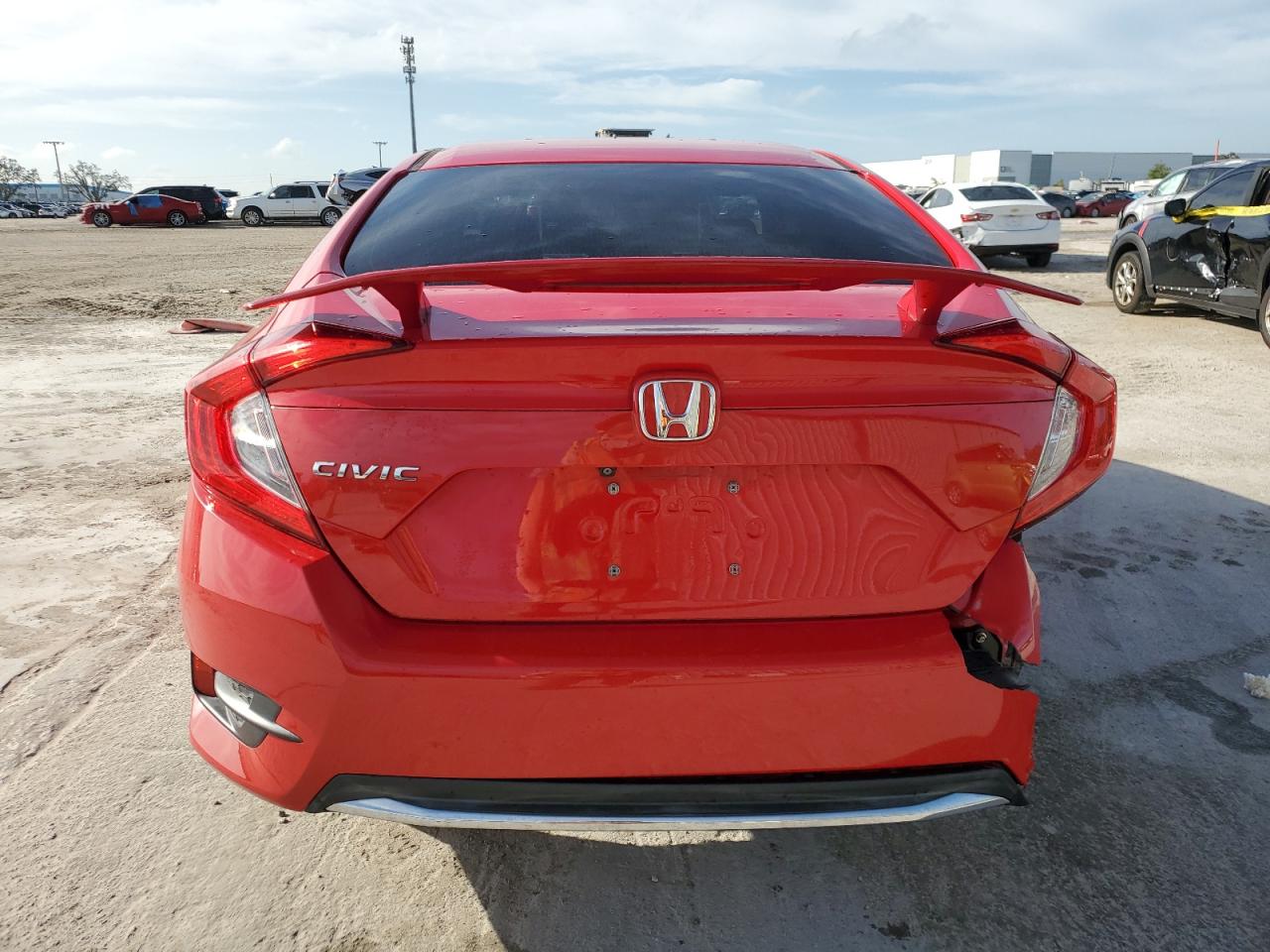 2020 Honda Civic VIN 2HGFC2F67LH532260 Copart auction photo, rear end damage thumbnail 6
