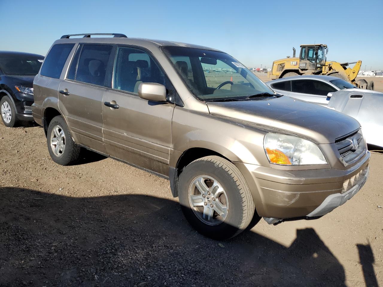 2004 Honda Pilot VIN 2HKYF18564H525807 Copart auction photo, side damage thumbnail 4