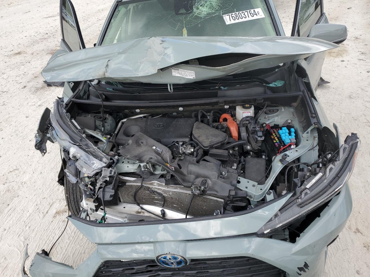 2022 Toyota RAV 4 VIN JTMB6RFV0ND063663 Copart auction photo, front end / side damage thumbnail 13