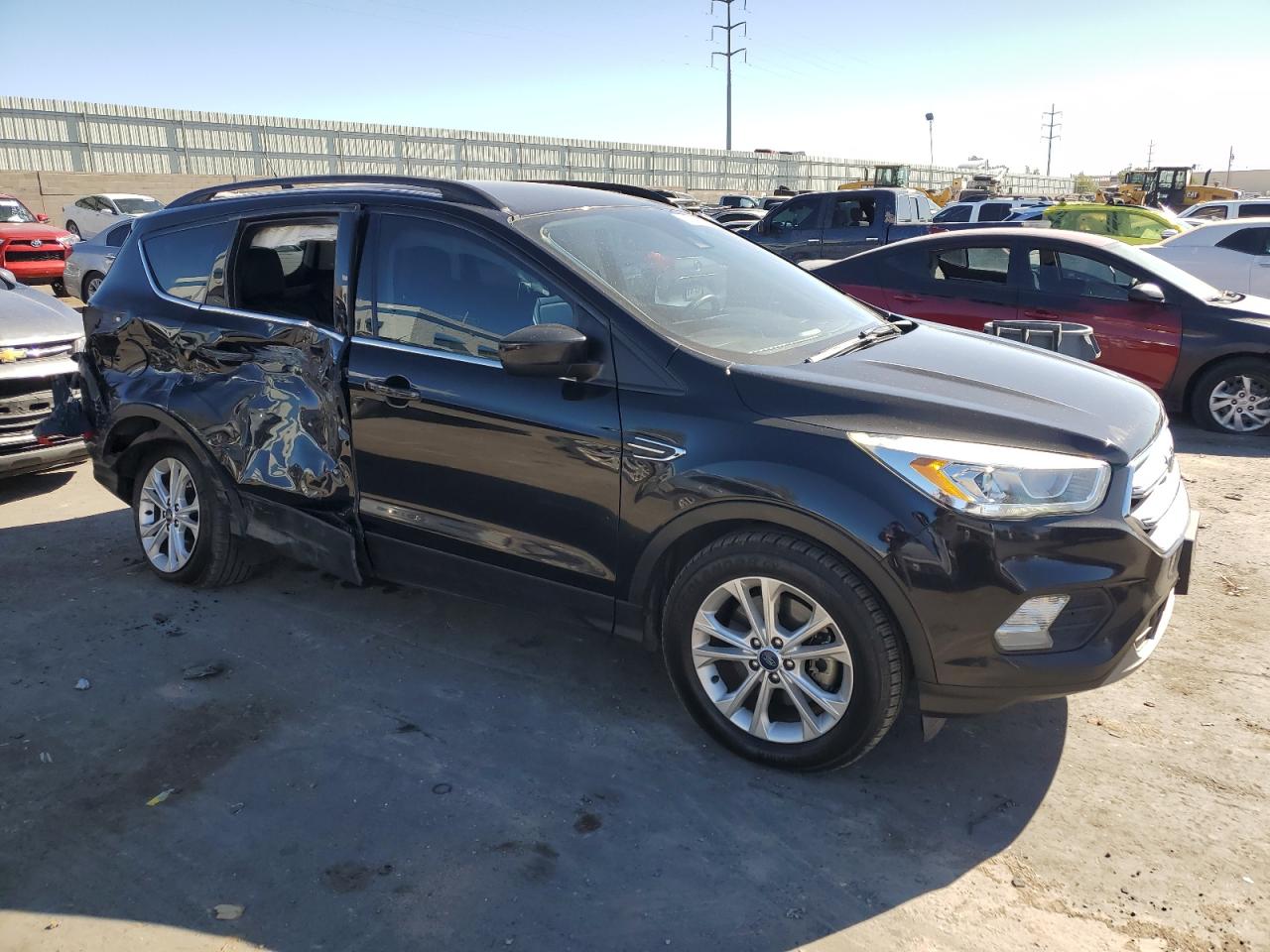 2019 Ford Escape VIN 1FMCU9HD4KUB03376 Copart auction photo, side damage thumbnail 4
