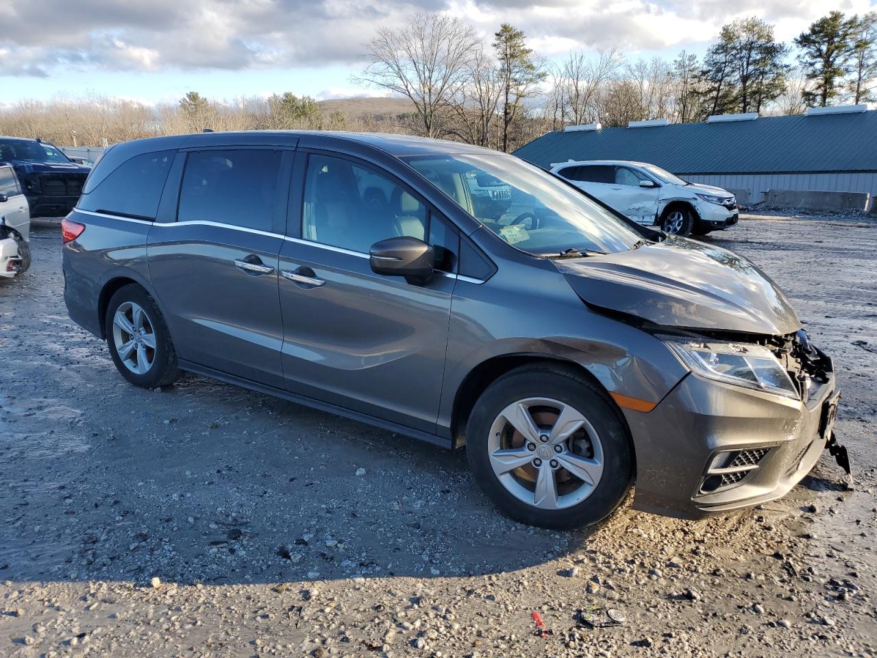 2019 Honda Odyssey VIN 5FNRL6H7XKB137048 Copart auction photo, all over damage thumbnail 4