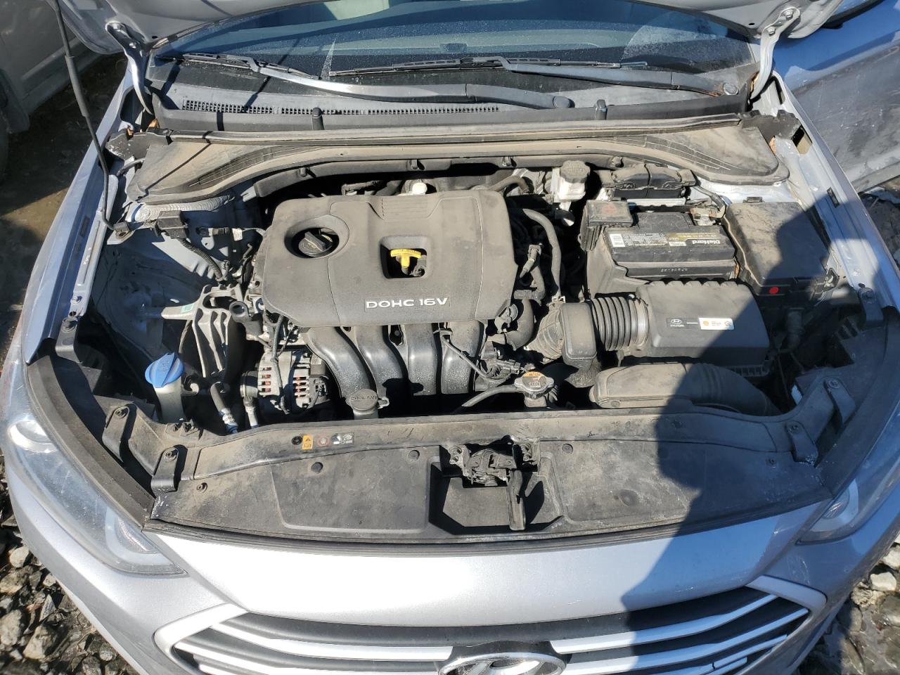 2017 Hyundai Elantra VIN 5NPD84LF8HH187696 Copart auction photo, vandalism damage thumbnail 11