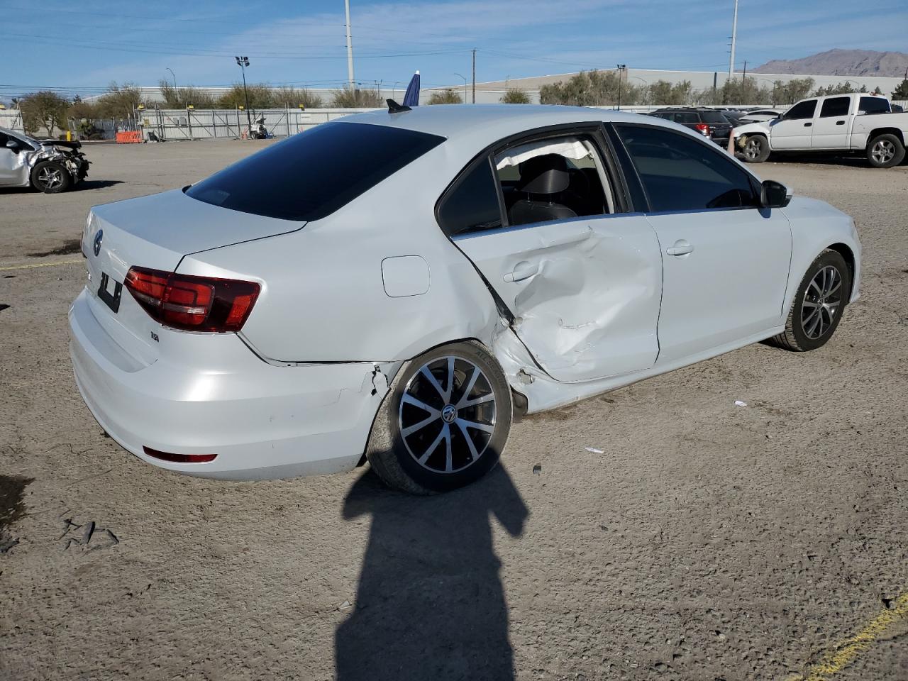 2018 Volkswagen Jetta VIN 3VWDB7AJ6JM259972 Copart auction photo, side / rear end damage thumbnail 3