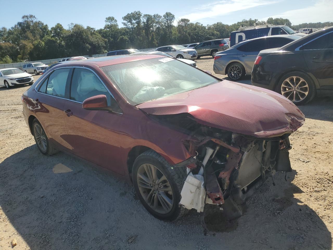 2017 Toyota Camry VIN 4T1BF1FK8HU644206 Copart auction photo, front end / minor dent/scratches damage thumbnail 4