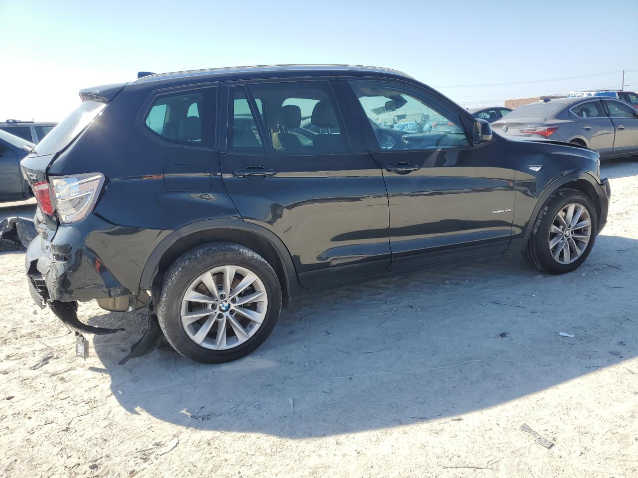 2017 BMW X3 VIN 5UXWZ7C32H0X43137 Copart auction photo, front end / rear end damage thumbnail 3