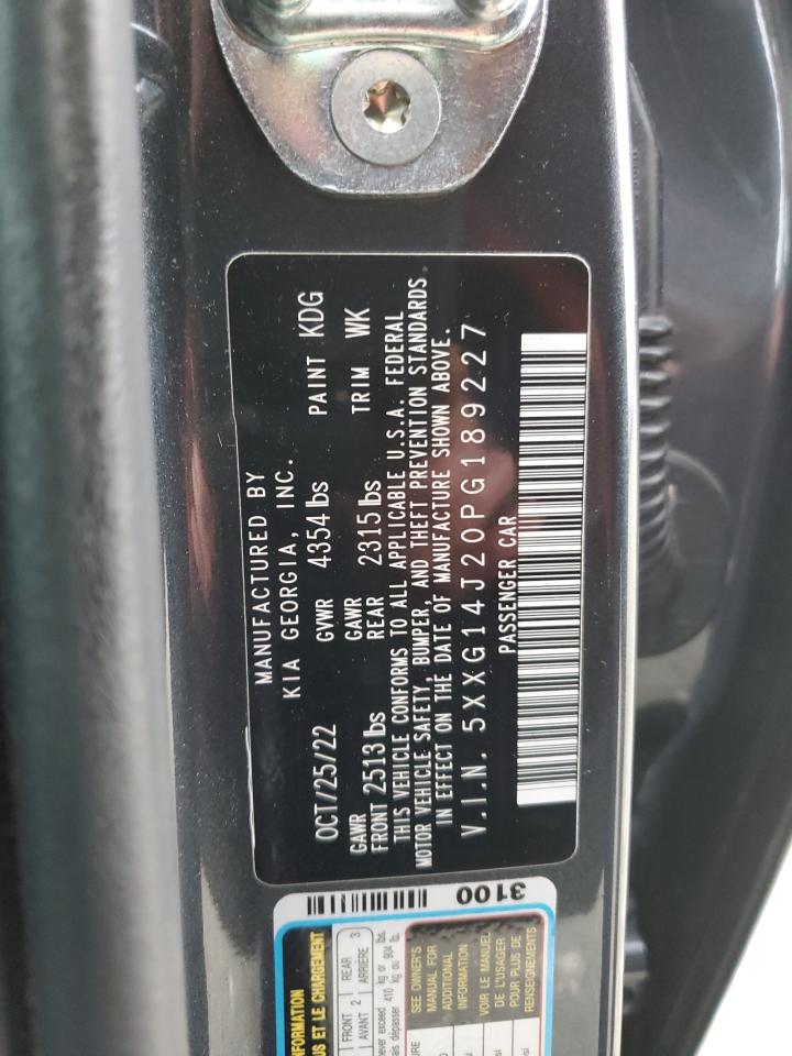 2023 KIA K5 VIN 5XXG14J20PG189227 Copart auction photo, rear end damage thumbnail 12