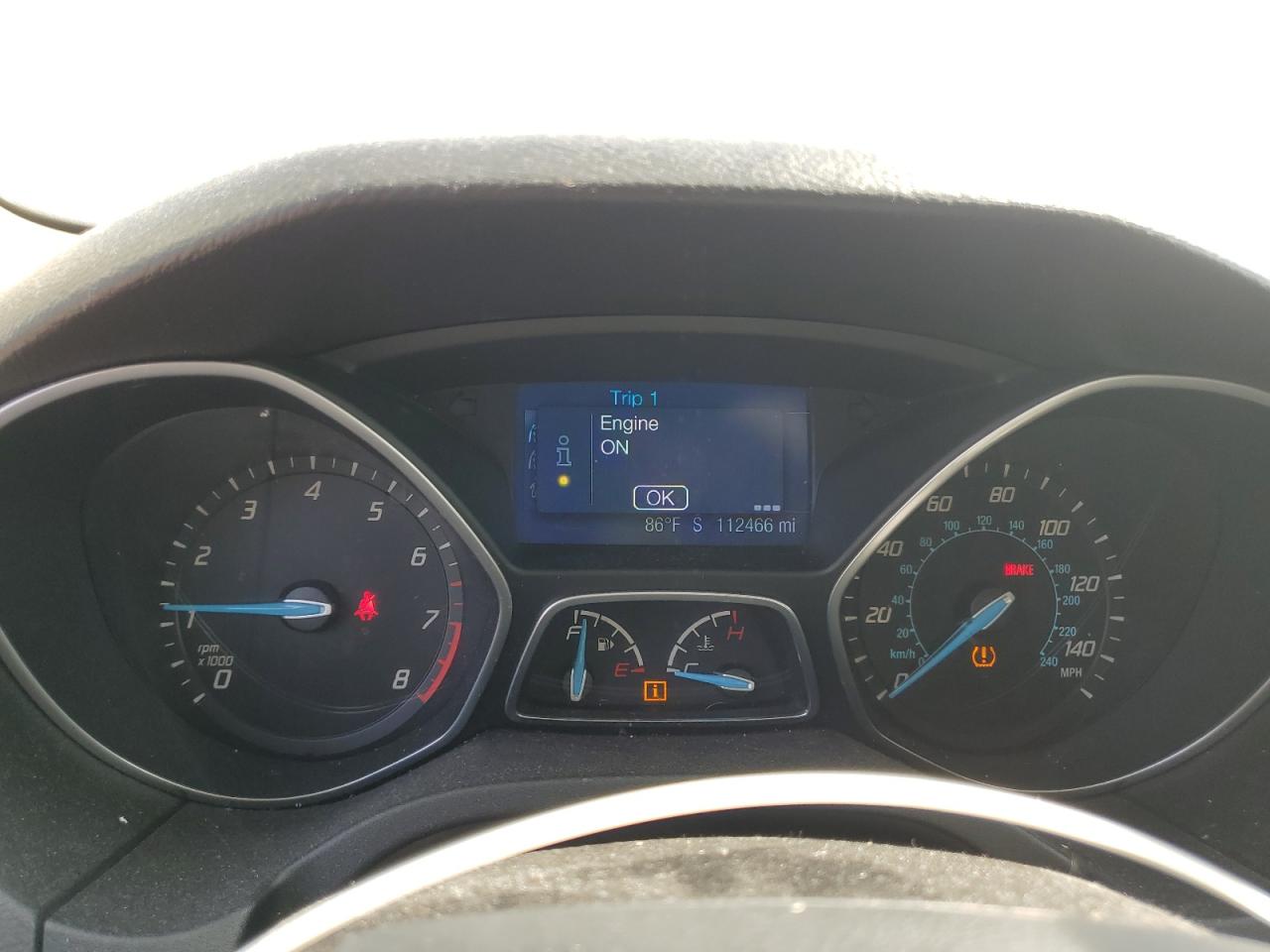 2013 Ford Focus VIN 1FADP3K25DL360789 Copart auction photo, rear end damage thumbnail 9