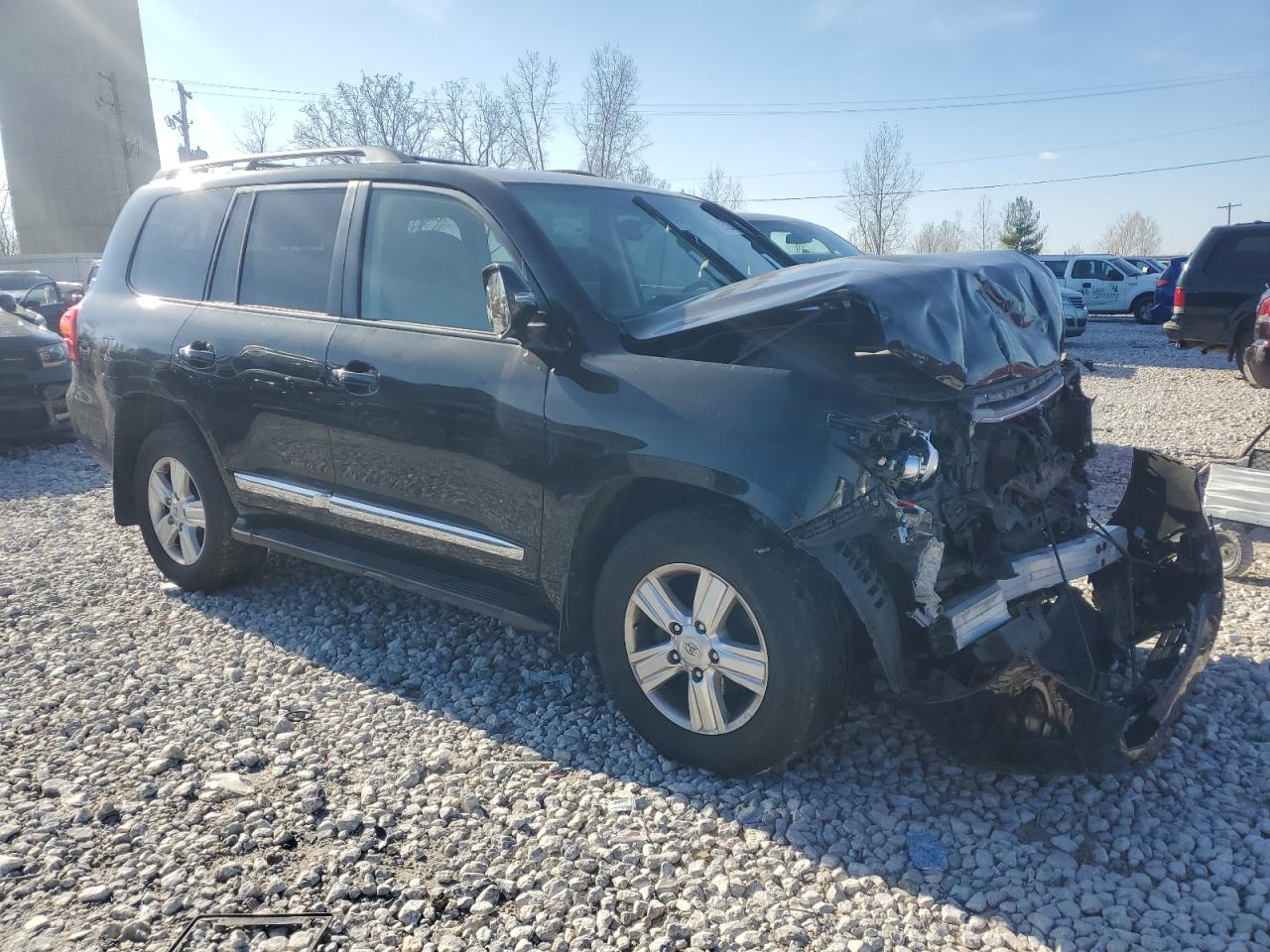 2015 Toyota Land Cruiser VIN JTMHY7AJ1F4030637 Copart auction photo, front end / side damage thumbnail 4