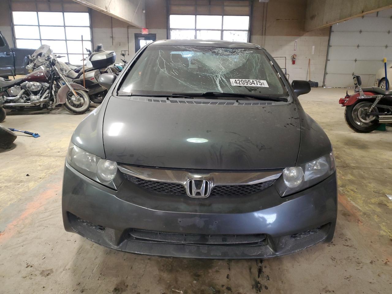 2009 Honda Civic VIN 1HGFA16899L015118 Copart auction photo, top/roof damage thumbnail 5
