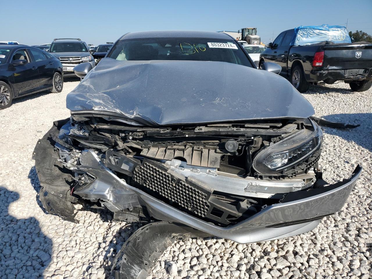 2020 Honda Accord VIN 1HGCV1F36LA155223 Copart auction photo, front end damage thumbnail 5