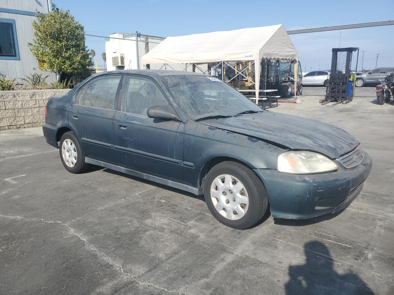 2000 Honda Civic VIN 2HGEJ661XYH534119 Copart auction photo, front end damage thumbnail 4