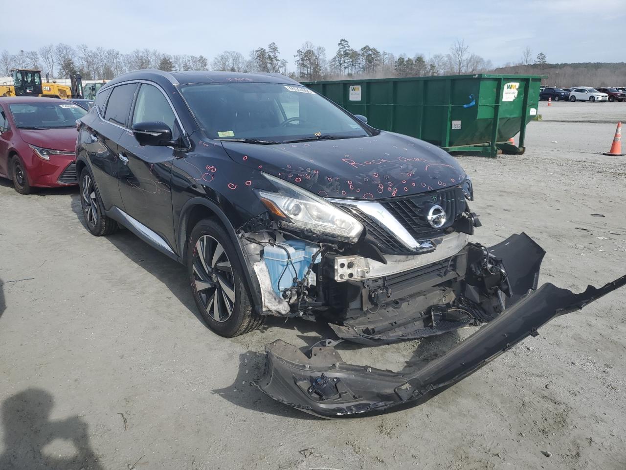2015 Nissan Murano VIN 5N1AZ2MH0FN251906 Copart auction photo, front end damage thumbnail 4