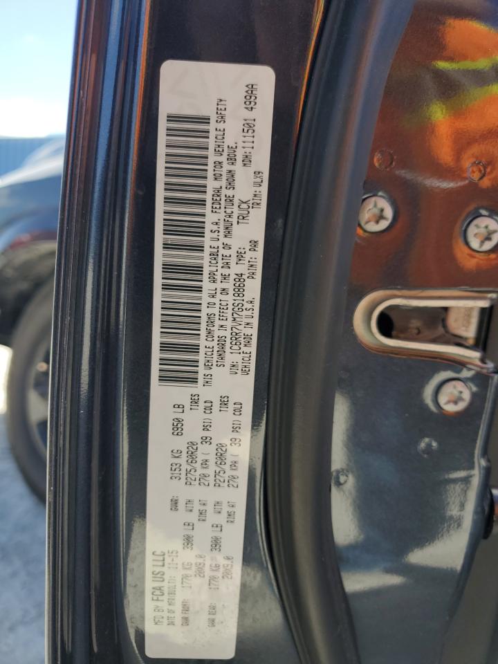 2016 RAM 1500 VIN 1C6RR7VM7GS188684 Copart auction photo, water/flood damage thumbnail 13