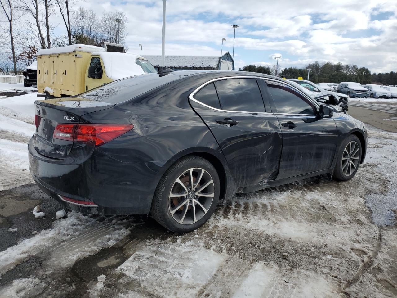 2016 Acura TLX VIN 19UUB3F54GA004428 Copart auction photo, side damage thumbnail 3