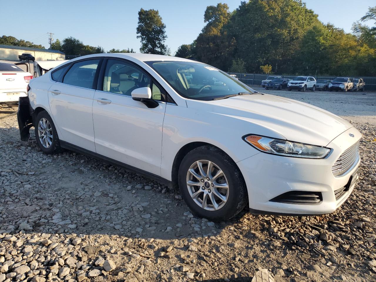 2015 Ford Fusion VIN 1FA6P0G75F5115106 Copart auction photo, rear end / minor dent/scratches damage thumbnail 4