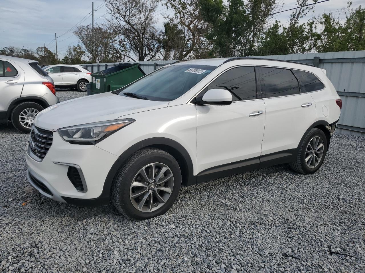 2017 Hyundai Santa Fe VIN KM8SM4HF7HU168151 Copart auction photo, rear end damage thumbnail 2