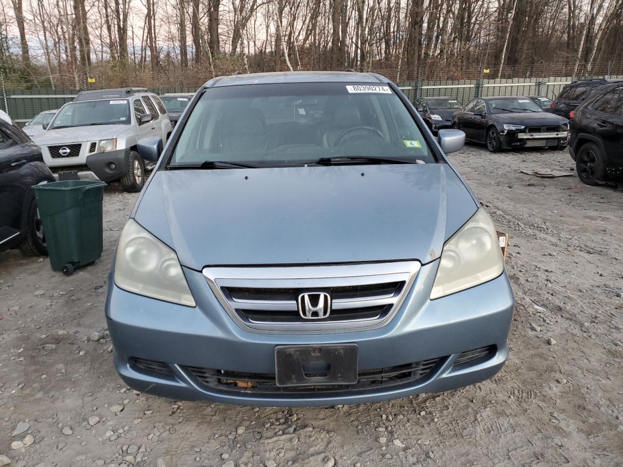 2007 Honda Odyssey VIN 5FNRL38657B138184 Copart auction photo, side damage thumbnail 5