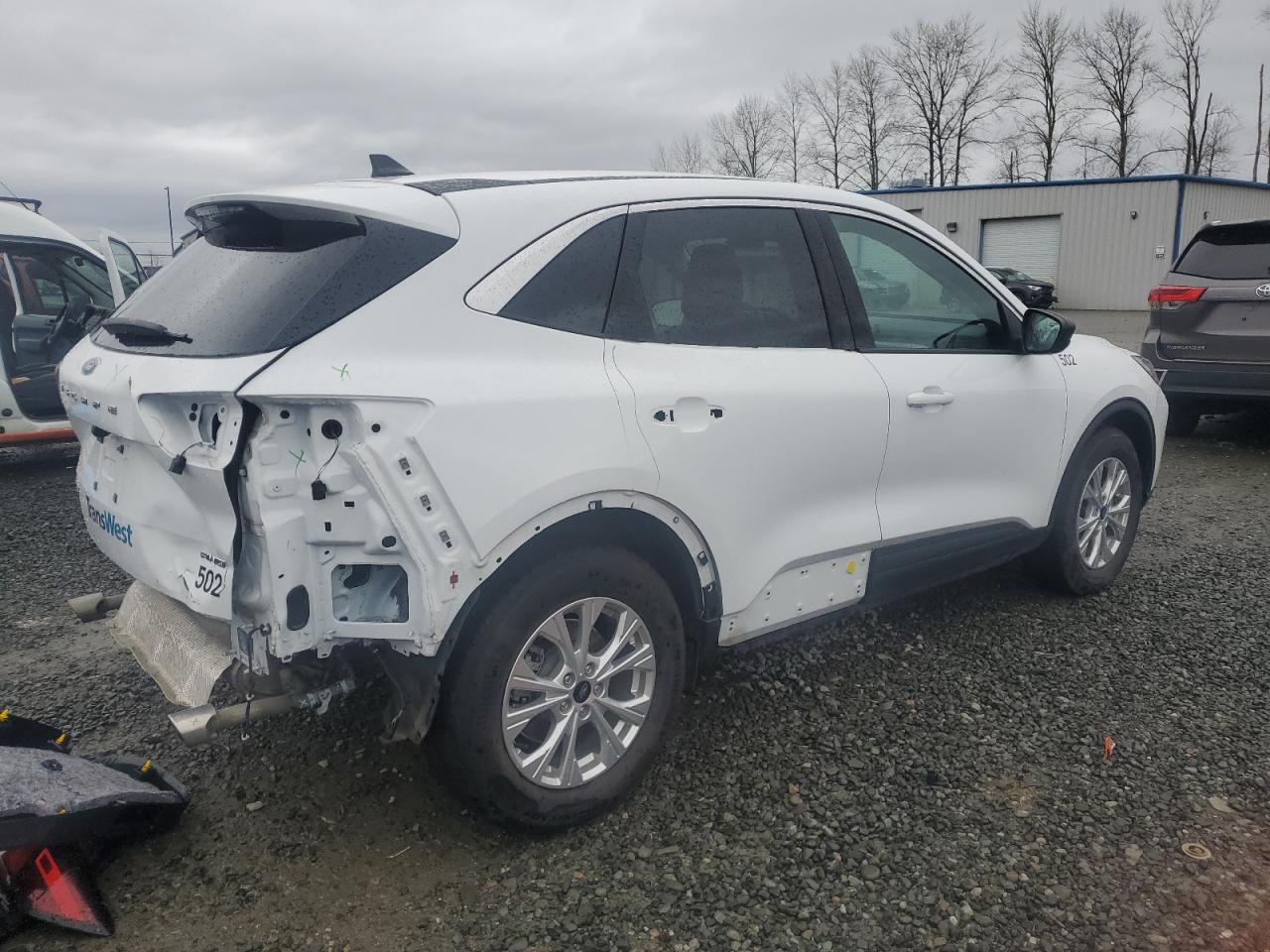2023 Ford Escape VIN 1FMCU9GN6PUA93709 Copart auction photo, rear end / side damage thumbnail 3