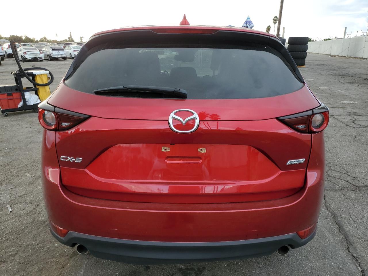 2019 Mazda CX-5 VIN JM3KFACM8K1530023 Copart auction photo, front end / side damage thumbnail 6