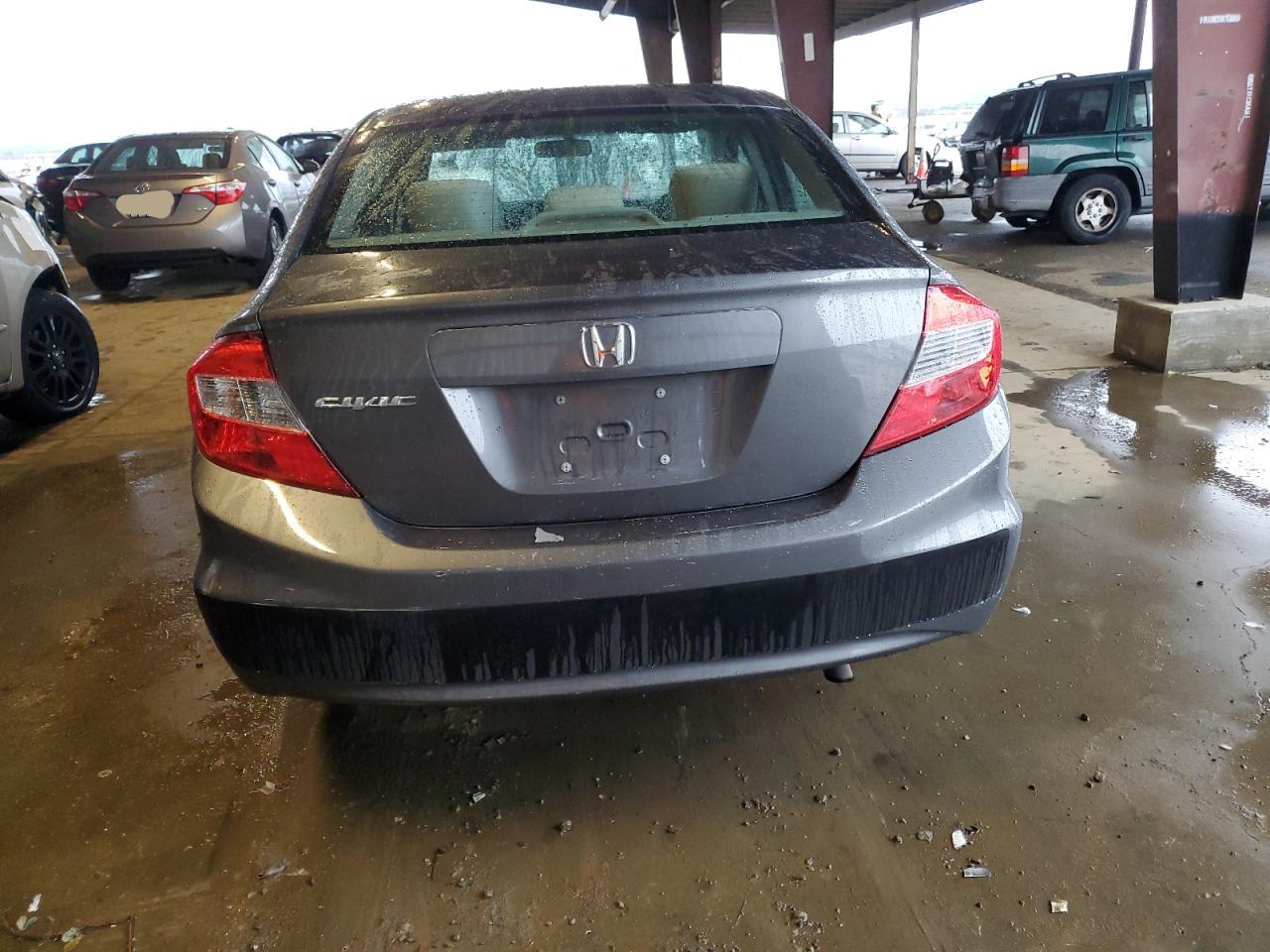 2012 Honda Civic VIN 2HGFB2F59CH610628 Copart auction photo, front end damage thumbnail 6