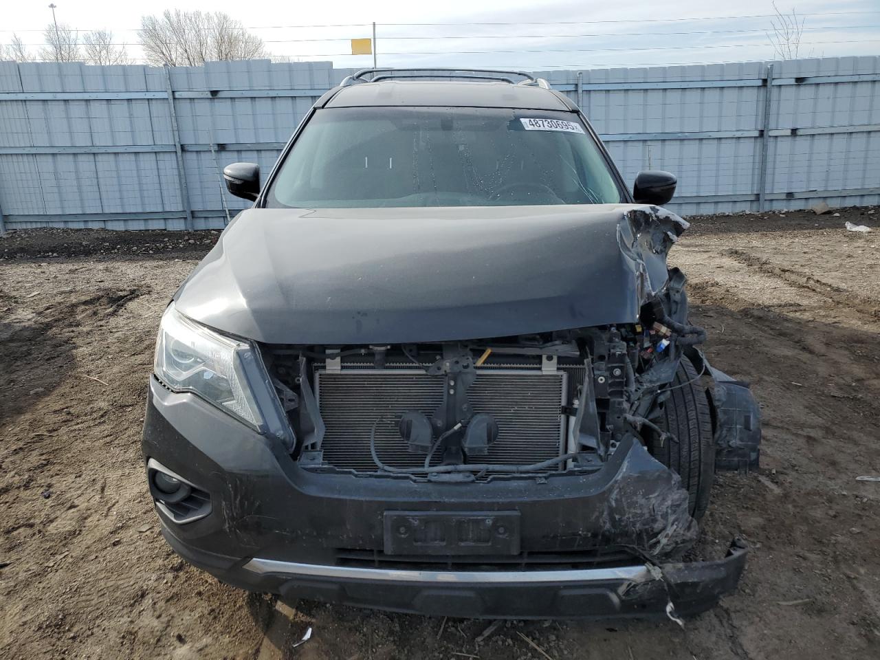 2020 Nissan Pathfinder VIN 5N1DR2BM6LC606419 Copart auction photo, front end / hail damage thumbnail 5