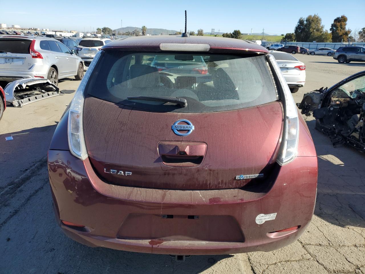2016 Nissan Leaf VIN 1N4BZ0CP0GC301678 Copart auction photo, front end damage thumbnail 6