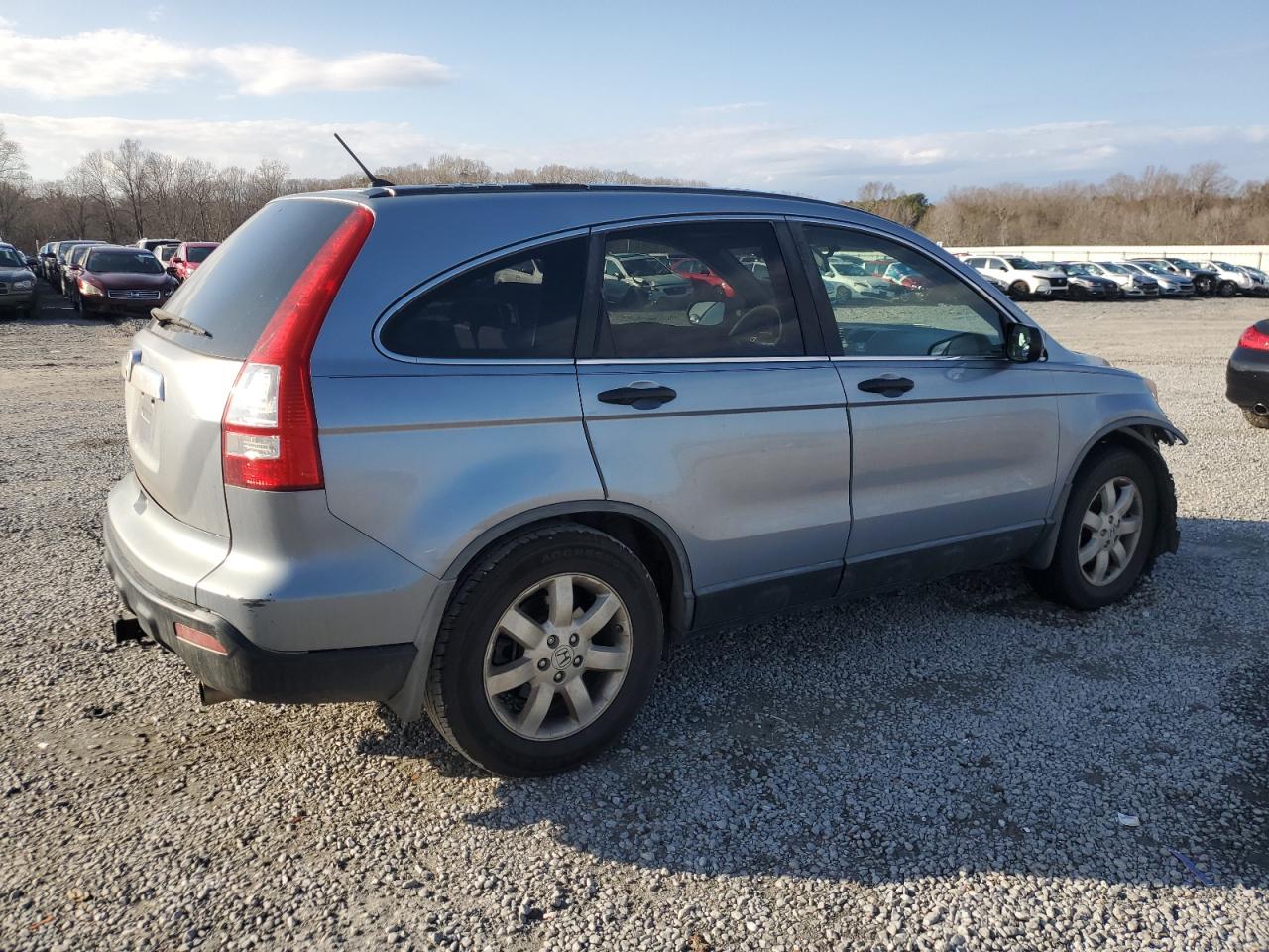 2007 Honda CR-V VIN JHLRE38587C000592 Copart auction photo, front end damage thumbnail 3