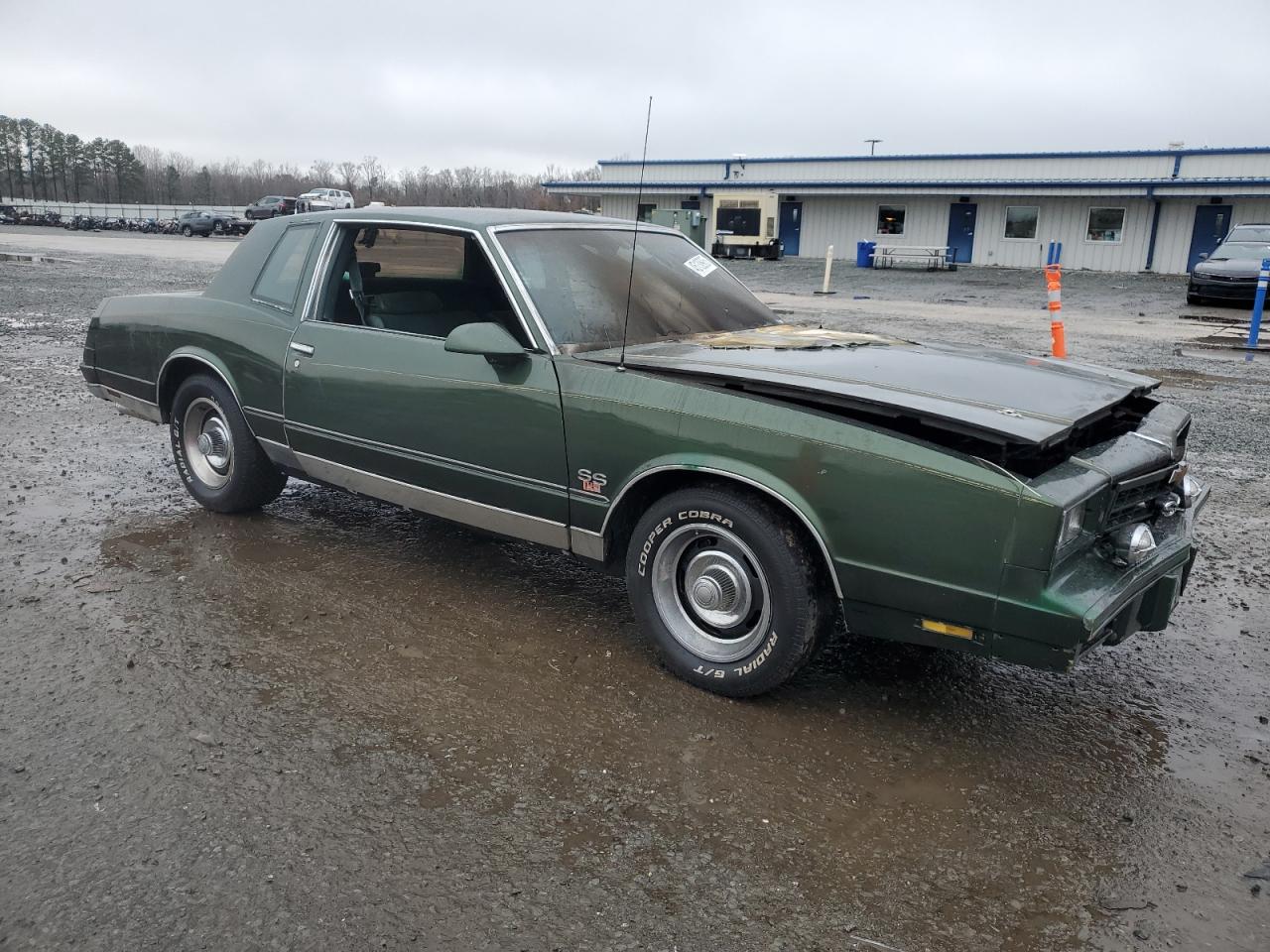 1986 Chevrolet Monte Carlo VIN 1G1GZ37H7GR135847 Copart auction photo, burn - engine damage thumbnail 4