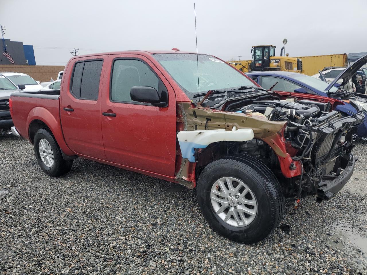 2015 Nissan Navara (Frontier) VIN 1N6AD0ER3FN717582 Copart auction photo, front end / side damage thumbnail 4
