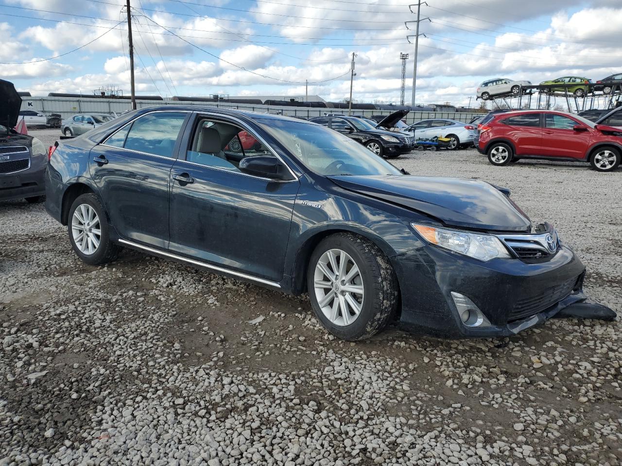 2013 Toyota Camry VIN 4T1BD1FK0DU079966 Copart auction photo, front end / side damage thumbnail 4