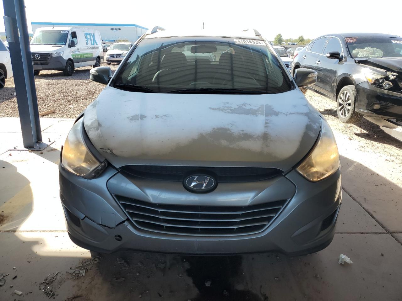 2012 Hyundai Tucson VIN KM8JU3AC8CU362346 Copart auction photo, front end damage thumbnail 5