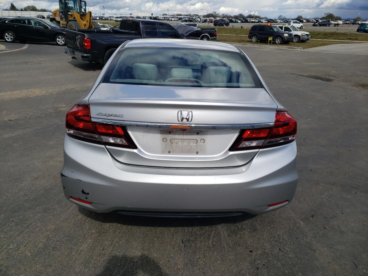2013 Honda Civic VIN 19XFB2F52DE243034 Copart auction photo, front end / side damage thumbnail 6