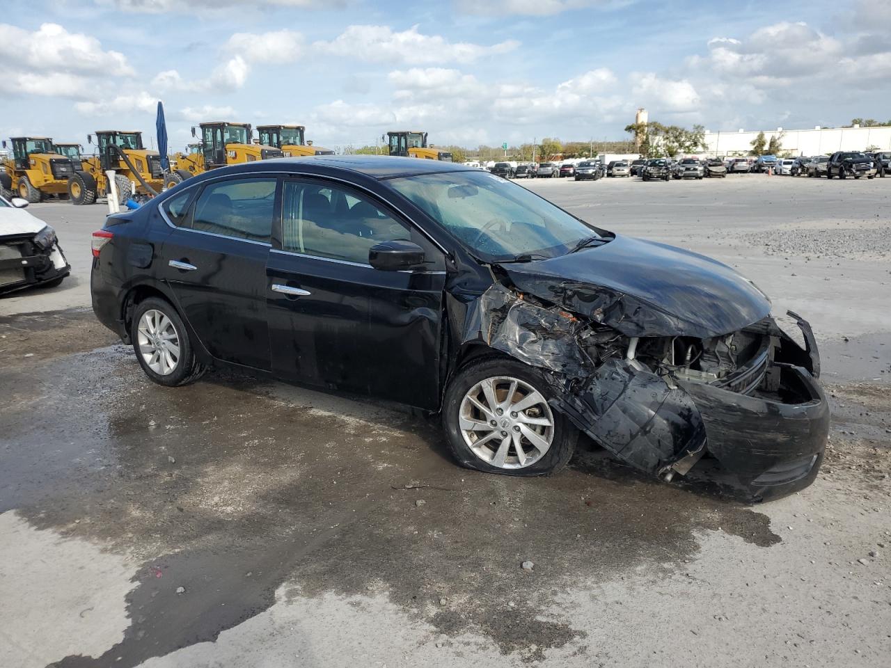 2015 Nissan Sentra VIN 3N1AB7AP7FY243714 Copart auction photo, front end damage thumbnail 4