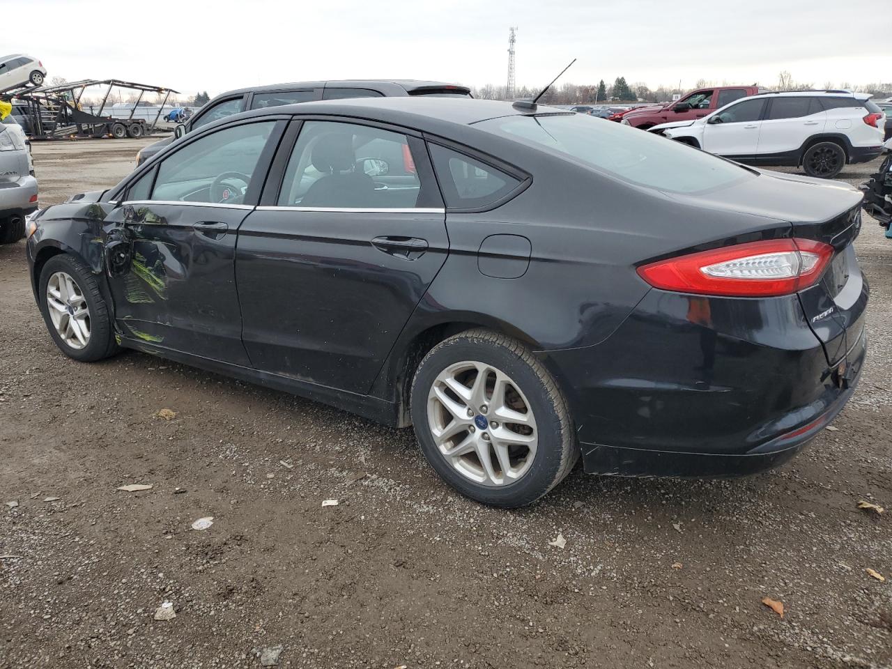 2013 Ford Fusion VIN 3FA6P0H76DR284687 Copart auction photo, side / front end damage thumbnail 2