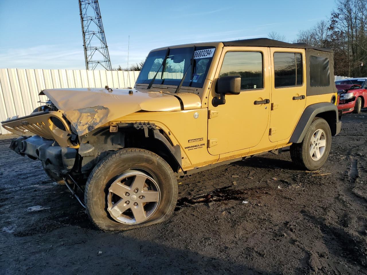 2013 Jeep Wrangler VIN 1C4BJWDG5DL702352