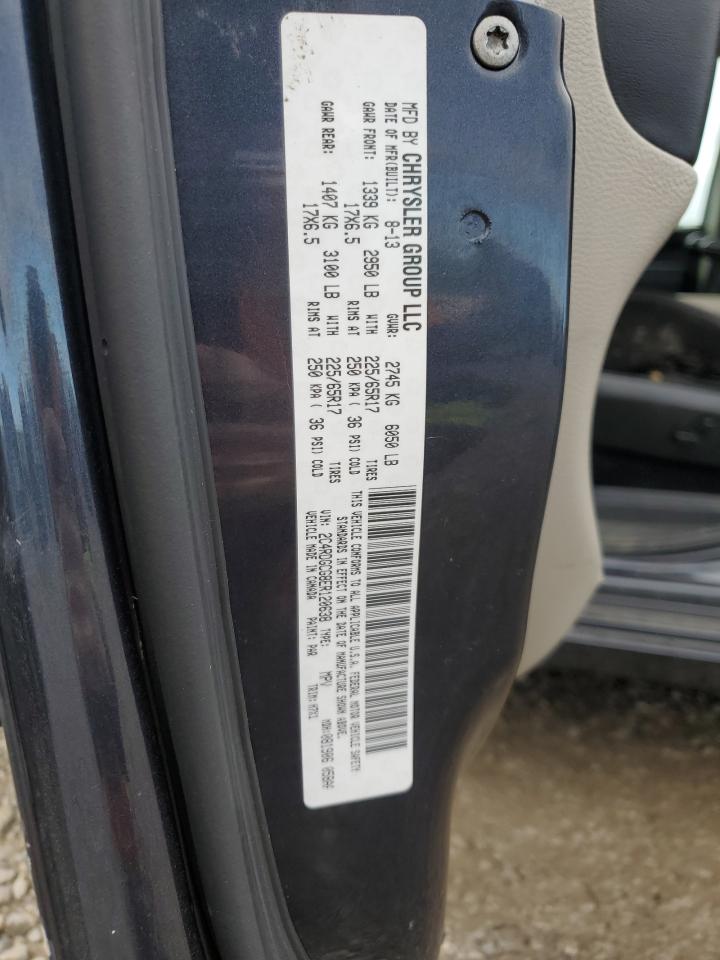 2014 Dodge Caravan VIN 2C4RDGCG8ER120638 Copart auction photo, front end / minor dent/scratches damage thumbnail 15