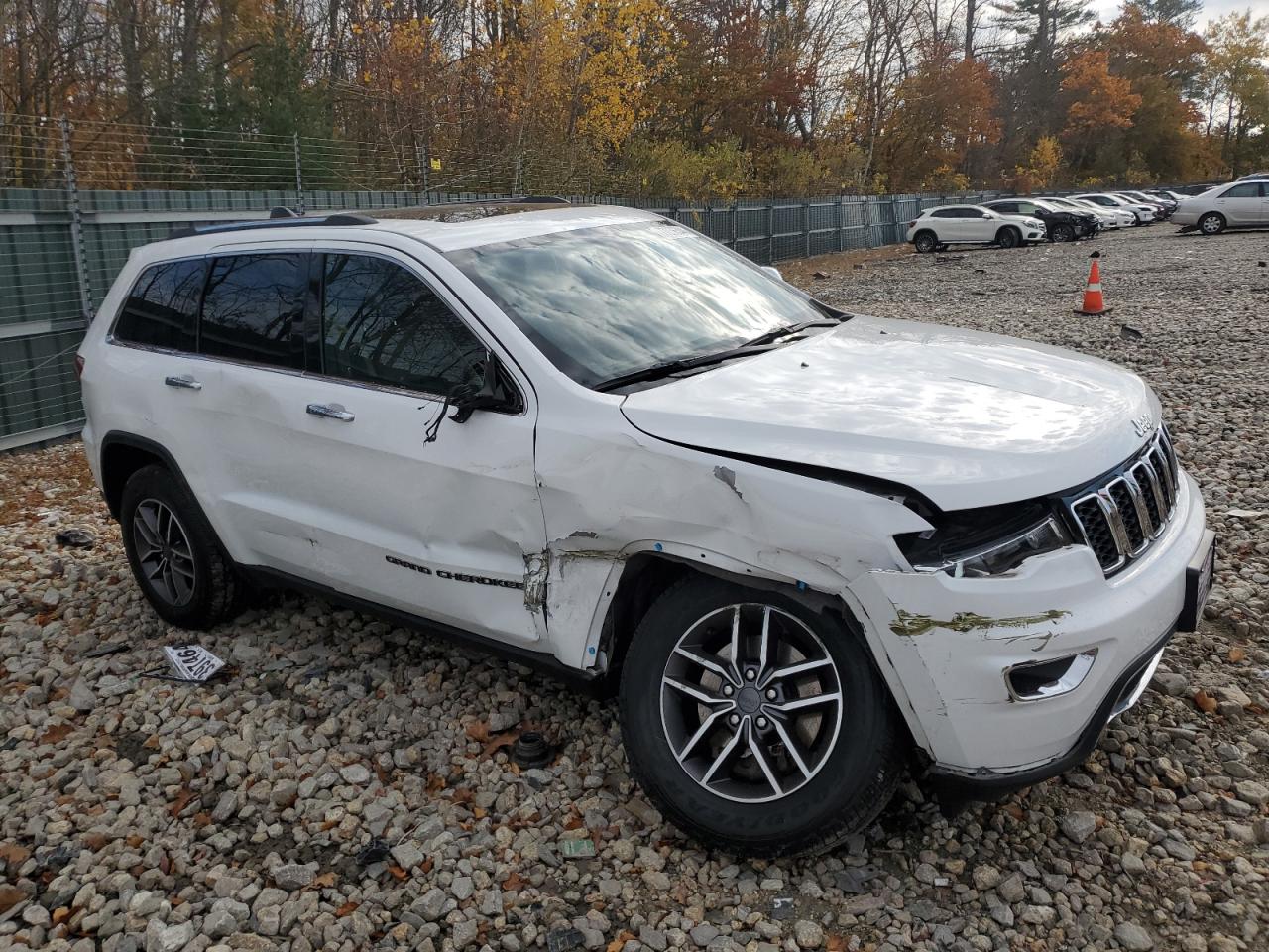 2021 Jeep Grand Cherokee VIN 1C4RJFBG4MC752838 Copart auction photo, front end / side damage thumbnail 4