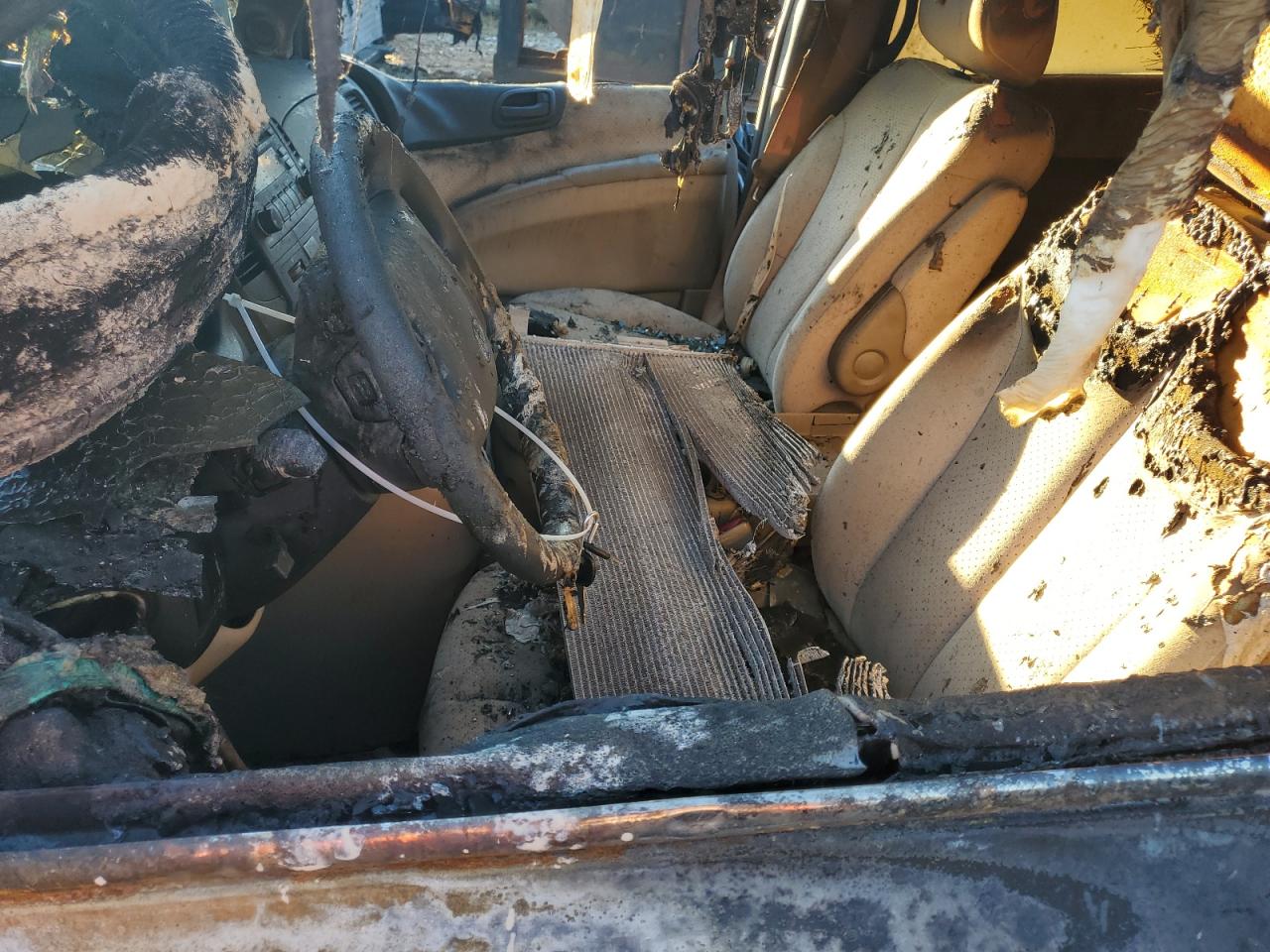 2008 Hyundai Entourage VIN KNDMC233186046584 Copart auction photo, burn - engine / minor dent/scratches damage thumbnail 7