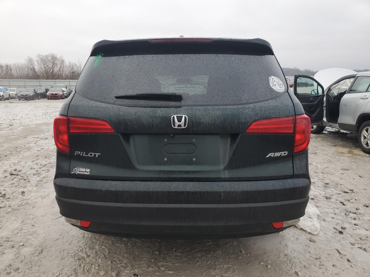 2017 Honda Pilot VIN 5FNYF6H51HB054053 Copart auction photo, all over damage thumbnail 6