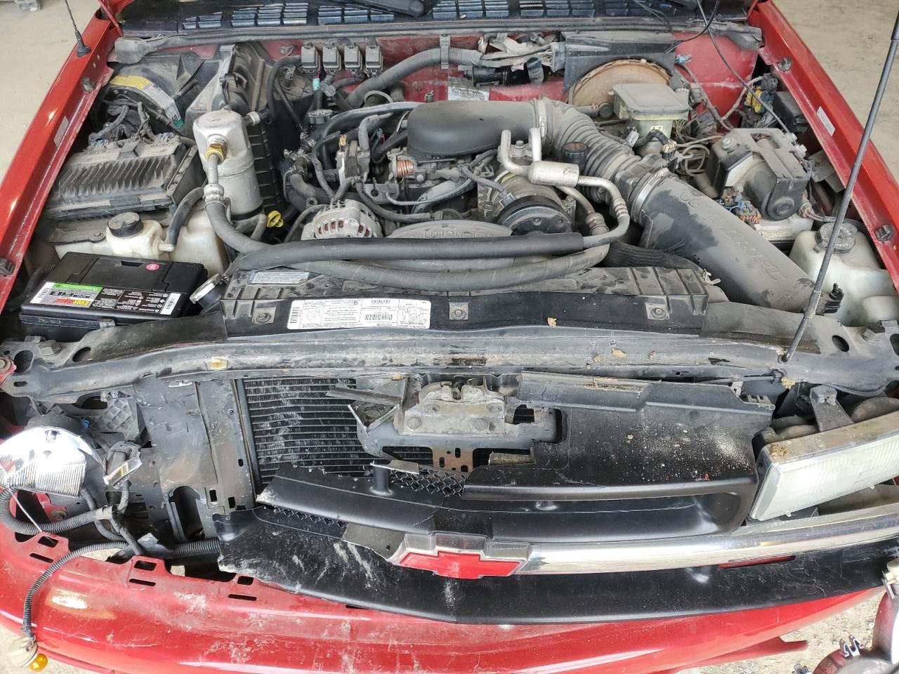 1997 Chevrolet S-10 Pickup VIN 1GCCS19X6V8187105 Copart auction photo, front end damage thumbnail 11