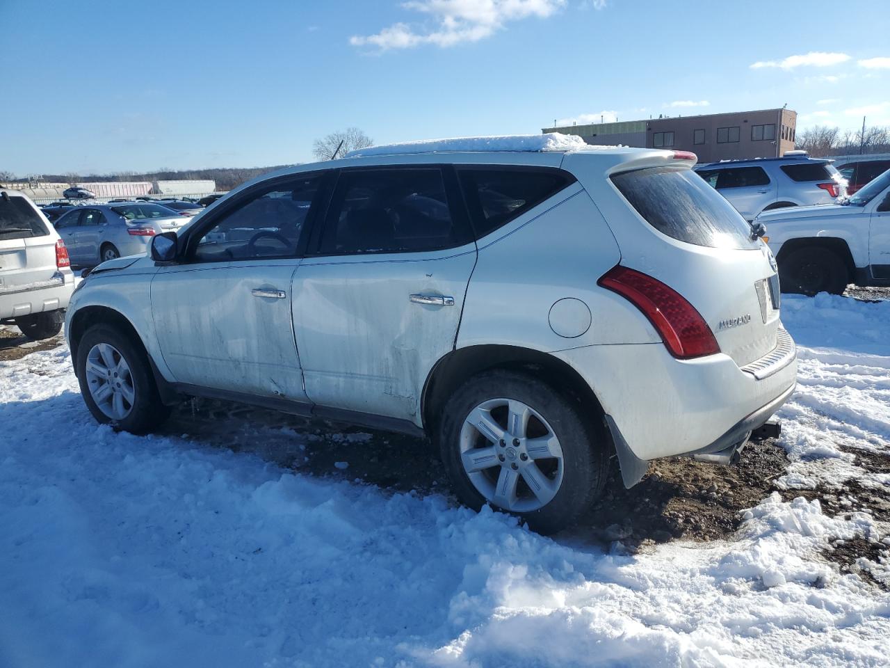 2007 Nissan Murano VIN JN8AZ08T37W522657 Copart auction photo, side / front end damage thumbnail 2