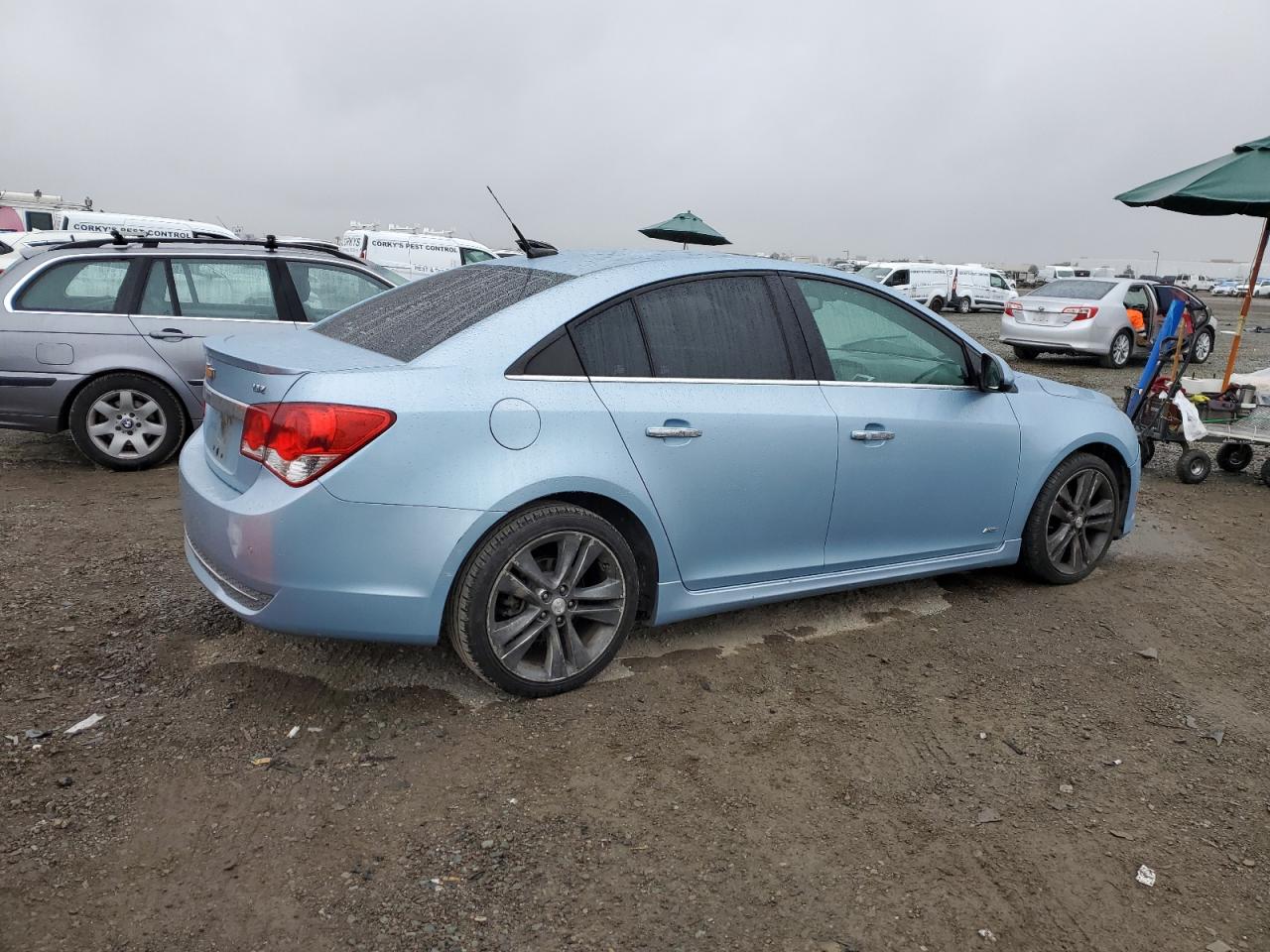 2012 Chevrolet Cruze VIN 1G1PH5SC9C7263832 Copart auction photo, all over damage thumbnail 3