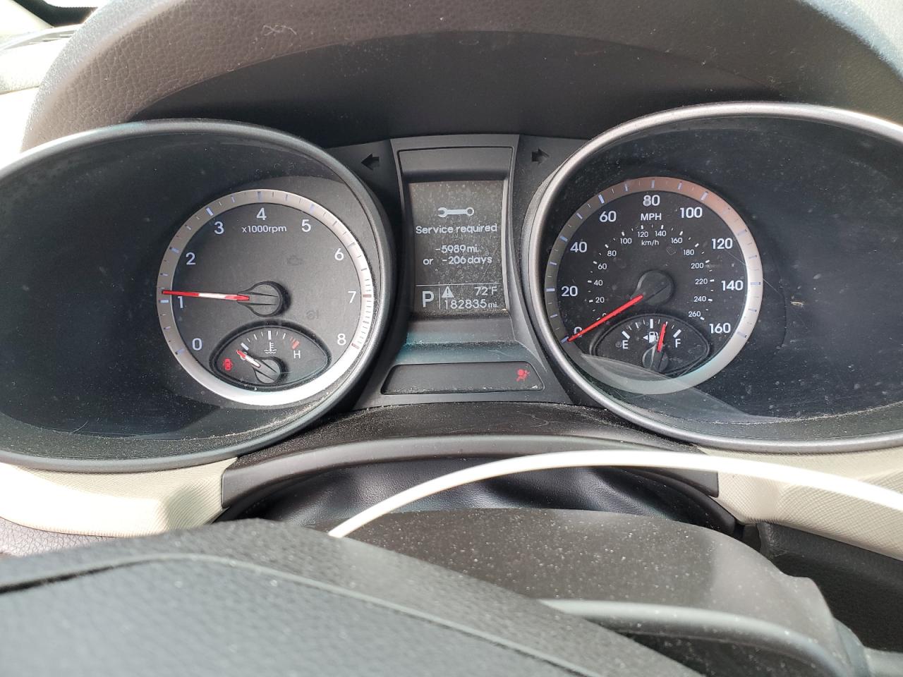 2013 Hyundai Santa Fe VIN 5XYZU3LB8DG020667 Copart auction photo, front end / minor dent/scratches damage thumbnail 9