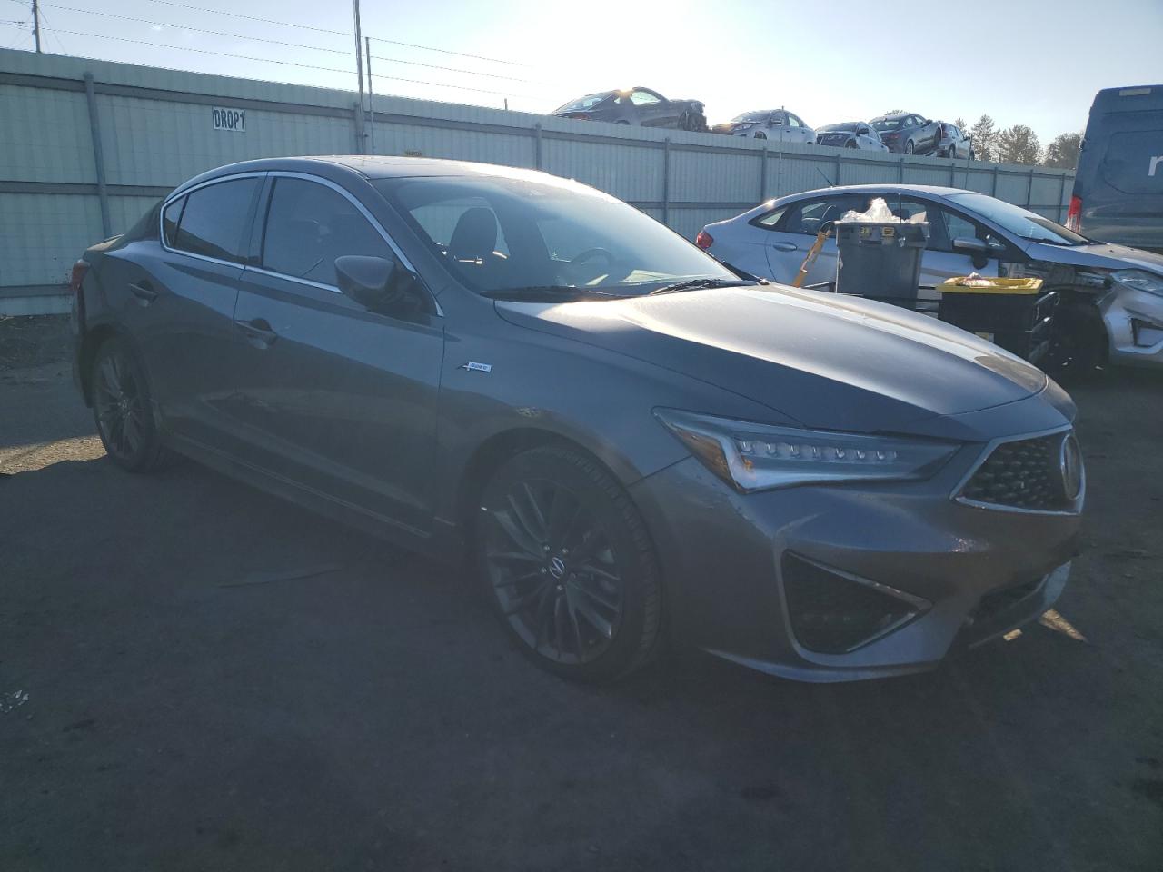 2019 Acura ILX VIN 19UDE2F89KA003991 Copart auction photo, side / rear end damage thumbnail 4