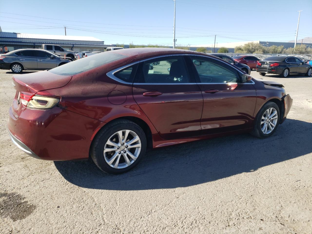 2015 Chrysler 200 VIN 1C3CCCAB9FN527377 Copart auction photo, front end damage thumbnail 3