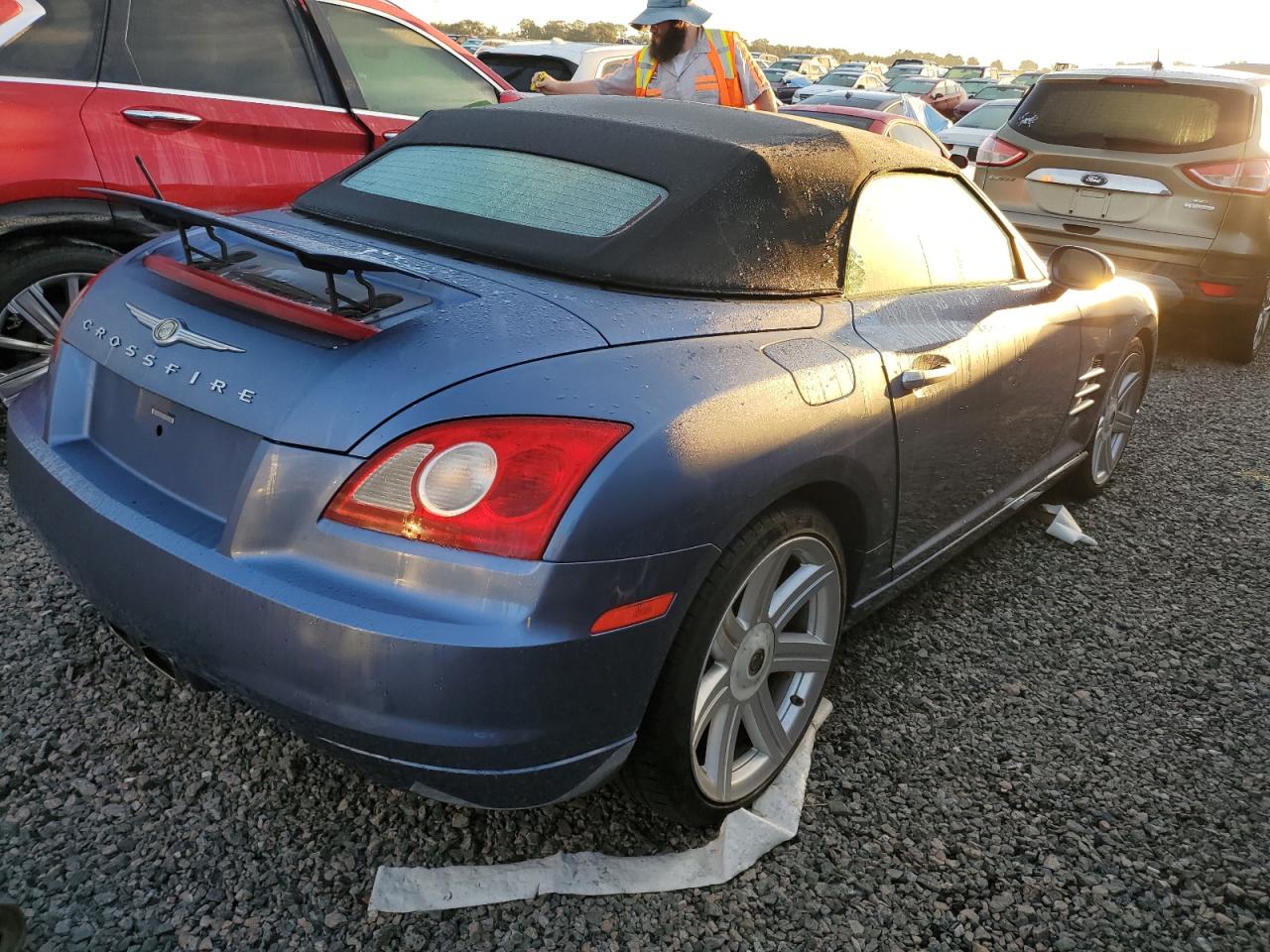 2005 Chrysler Crossfire VIN 1C3AN65L55X058376 Copart auction photo, water/flood damage thumbnail 3
