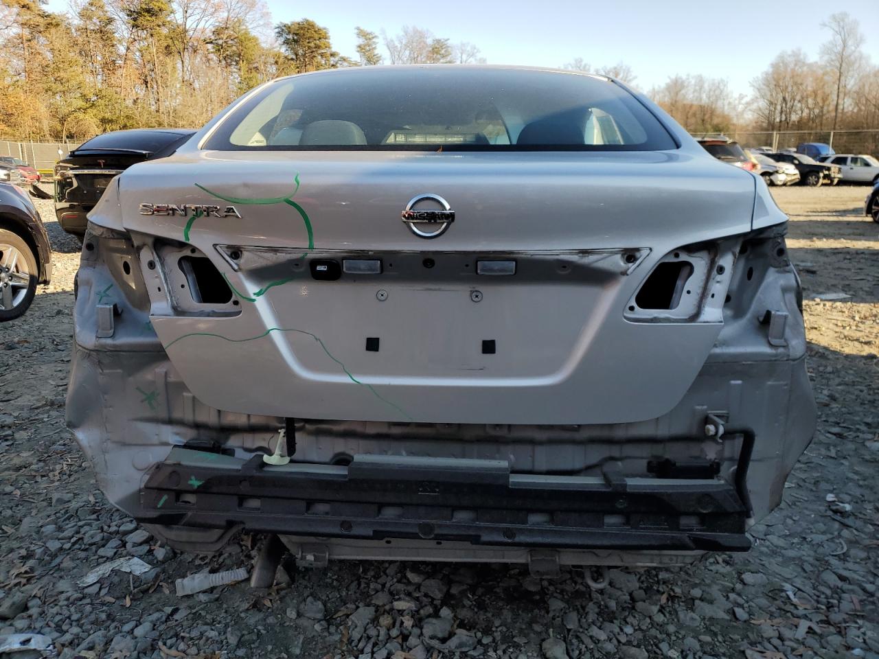 2018 Nissan Sentra VIN 3N1AB7AP3JY344080 Copart auction photo, rear end / front end damage thumbnail 6