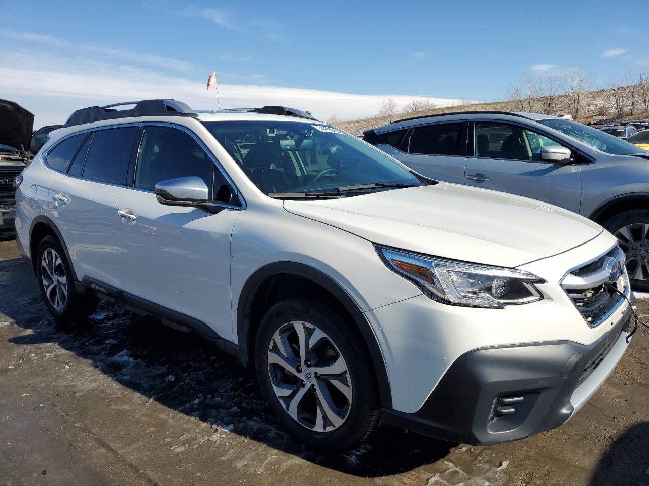 2021 Subaru Outback VIN 4S4BTGPD4M3173795 Copart auction photo, rear end / front end damage thumbnail 4
