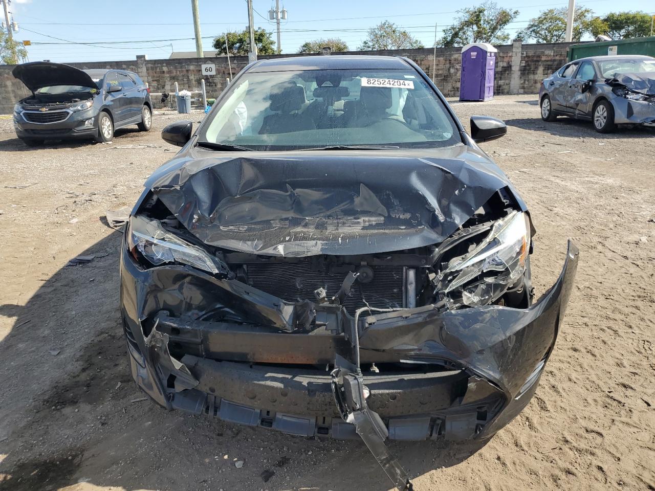 2017 Toyota Corolla VIN 5YFBURHE9HP618548 Copart auction photo, front end damage thumbnail 5