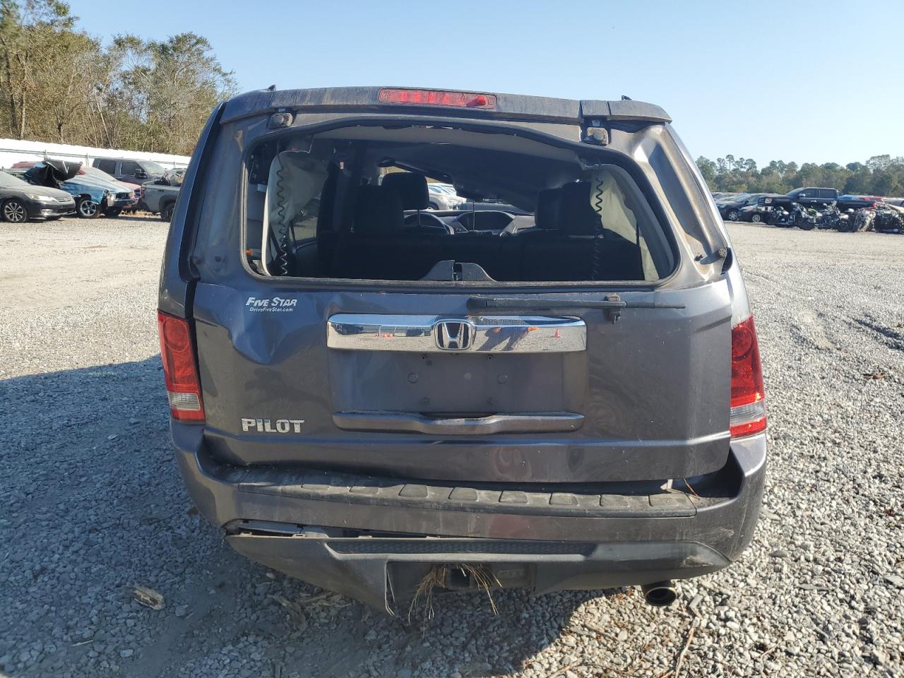 2015 Honda Pilot VIN 5FNYF3H51FB017032 Copart auction photo, rollover damage thumbnail 6
